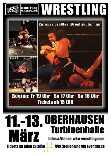 wXw Wrestling: Das 16 Carat Gold Tournament 2011 in Oberhausen - Plakat